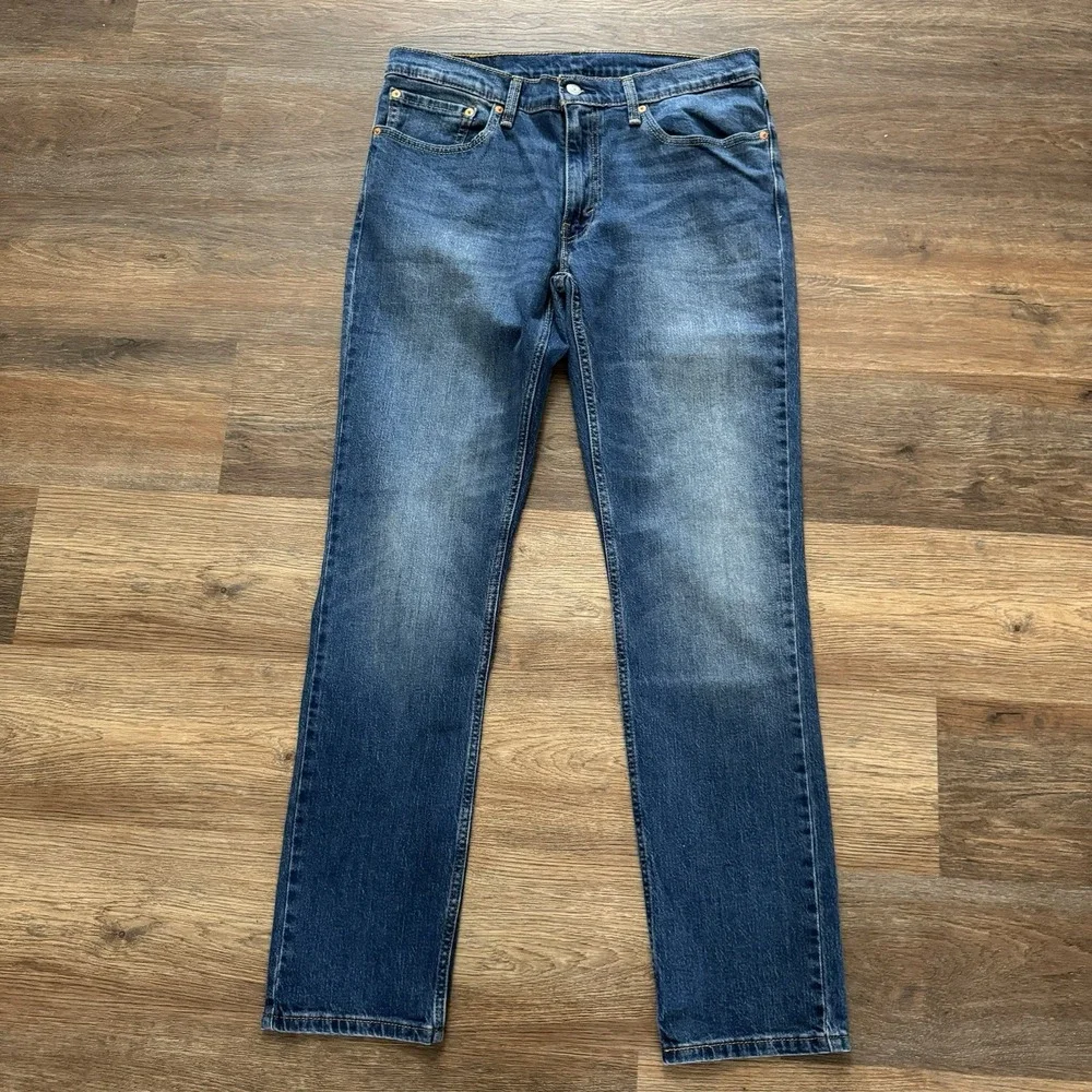 Levi's 511 Slim Fit Blue Denim Jeans Dark Medium Wash Men's‎ Sz 34x34 NWT